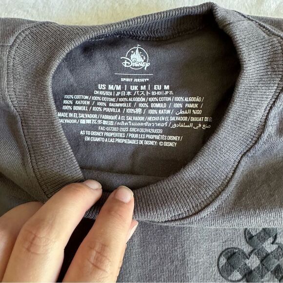 Disney Spirit Jersey Gray Plaid Retired Women's Size Medium - Picture 7 of 11